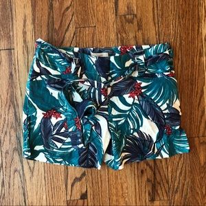 NWT LOFT 4” tropical shorts